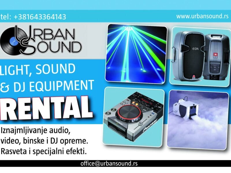 UrbanSound - iznajmljivanje DJ kompleta i DJ opreme