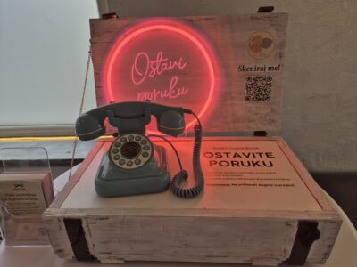 Audio guest book telefon