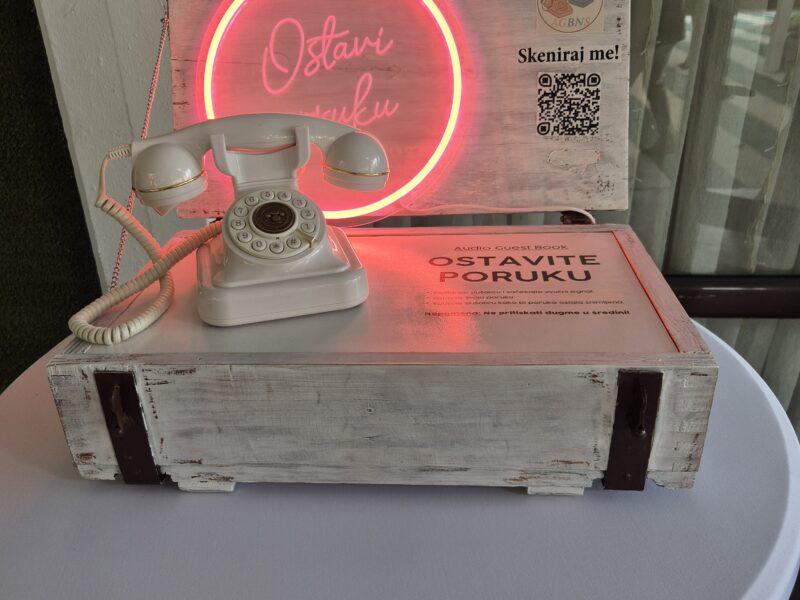 Audio guest book telefon